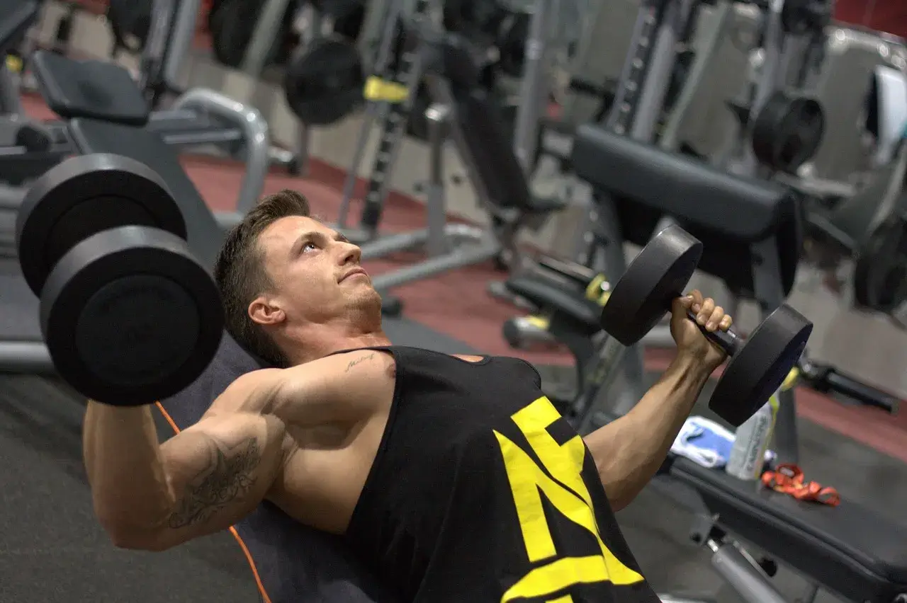 Free weights section